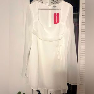 Brand new white long sleeve dress